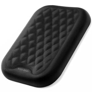 vaydeer ergonomic wrist rest pad armrest pad elbow rest pad, prevent hands becoming ‘mouse hand’ relieve elbow pain computer armrest arm wrist rest support mouse pad for desk(6.3x4.3x0.76inches black)