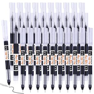 rollerball pens, 30 pack fine point rollering ball pen, 0.5mm fine tip liquid ink pens, quick-drying pen for writing, notetaking and drawing