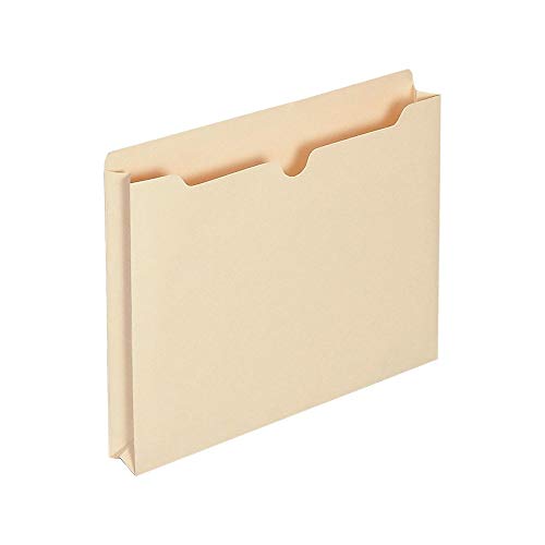 Staples 440373 File Jackets With Reinforced Tab 2-Inch Expansion Letter Size Manila 50/Bx