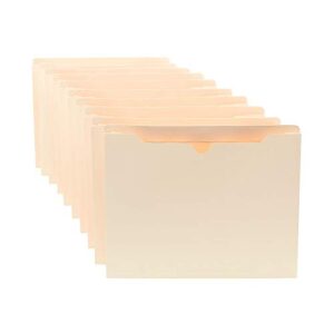 Staples 440373 File Jackets With Reinforced Tab 2-Inch Expansion Letter Size Manila 50/Bx