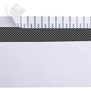 500 Self Seal QuickBooks Double Window Security Check Envelopes - for Business Laser Checks, Ultra Security Tinted, Self Adhesive Peel & Seal White, Size 3 5/8 x 8 11/16-24lb NOT for INVOICES