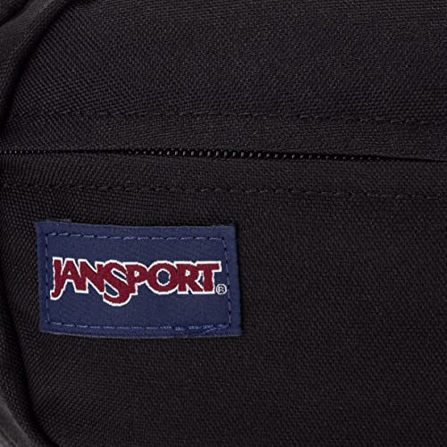 JanSport Fifth Avenue Fanny Pack Crossbody Bags for Women, Men, Black - Stylish, Durable Waist Bag with Adjustable Belt, Main Zippered Pocket, Quick Stash Pocket - Premium Travel Essentials