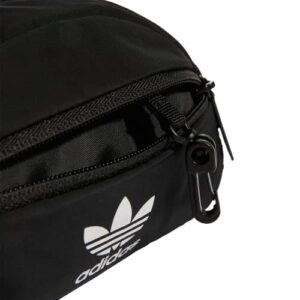 adidas Originals National Waist Fanny Pack-Travel Bag, Black/White, One Size