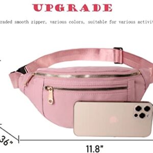 Fanny Pack Waist Pack for Women, Waterproof Waist Bag with Adjustable Strap for Travel Sports Running