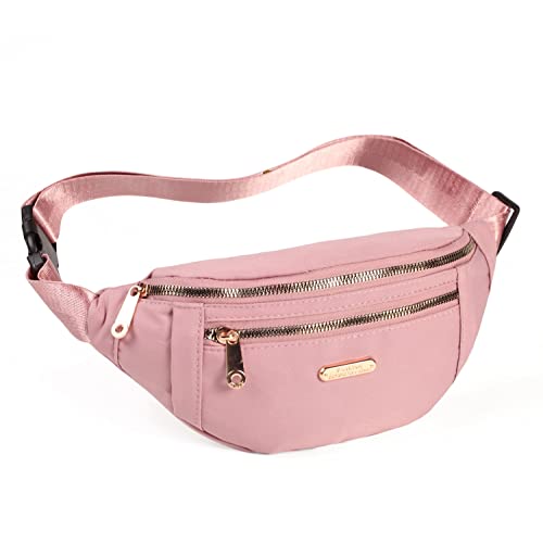 Fanny Pack Waist Pack for Women, Waterproof Waist Bag with Adjustable Strap for Travel Sports Running
