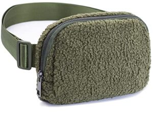 sherpa belt bags fleece fanny packs fuzzy crossbody bag adjustable strap