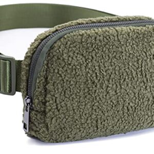 Sherpa Belt Bags Fleece Fanny Packs Fuzzy Crossbody Bag Adjustable Strap