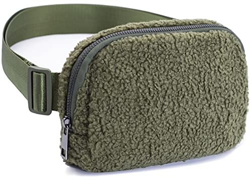 Sherpa Belt Bags Fleece Fanny Packs Fuzzy Crossbody Bag Adjustable Strap