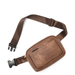 cluci belt bag for women, mini everywhere crossbody waist bag adjustable strap, vegan leather women’s fanny pack