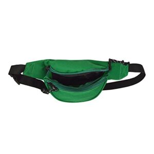 DALIX Fanny Pack w/ 3 Pockets Traveling Concealment Pouch Airport Money Bag (Green)