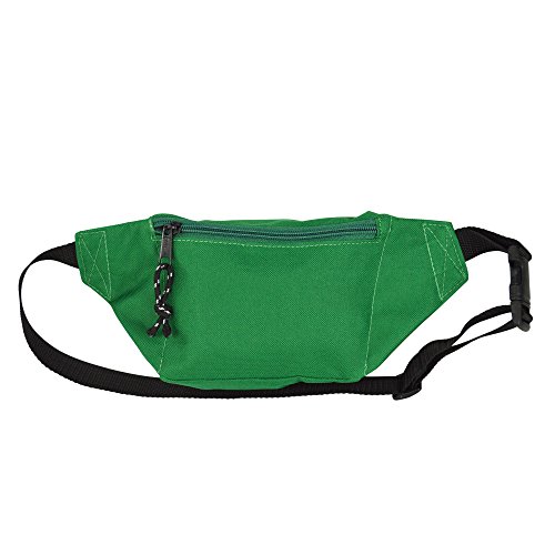 DALIX Fanny Pack w/ 3 Pockets Traveling Concealment Pouch Airport Money Bag (Green)