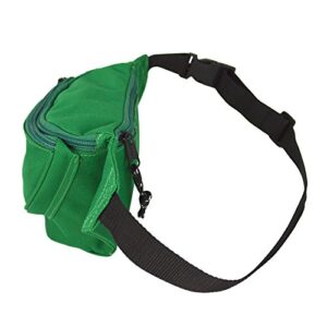 DALIX Fanny Pack w/ 3 Pockets Traveling Concealment Pouch Airport Money Bag (Green)