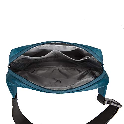 Travelon World Travel Essentials Convertible Sling/Waist Pack, Peacock Teal, One Size