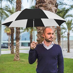 STROMBERGBRAND UMBRELLAS Spectrum Popular Style 16" Automatic Open Umbrella Light Weight Travel Folding Umbrella for Men and Women, (Black)