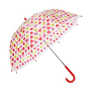 amazon basics kids clear bubble umbrella – dots