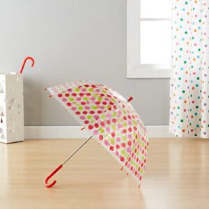 Amazon Basics Kids Clear Bubble Umbrella - Dots