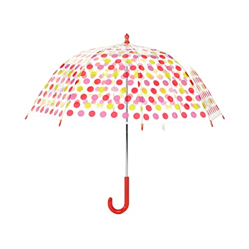 Amazon Basics Kids Clear Bubble Umbrella - Dots