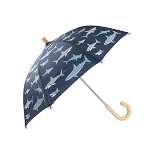 Hatley Boys' Little Printed Umbrellas, Shark Frenzy, One Size