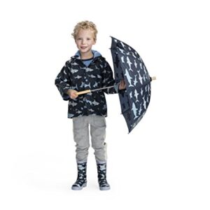 Hatley Boys' Little Printed Umbrellas, Shark Frenzy, One Size