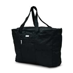 samsonite foldaway packable tote sling bag, black, one size
