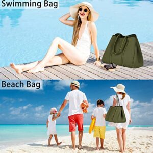 IBFUN Neoprene Tote Bag Large Beach Bag for Women Pool Gym Tote Bag Travel Tote Bag