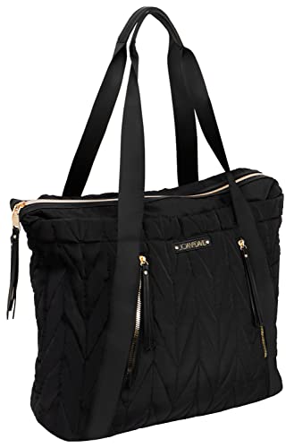 Joan & David Quilted Multi Compartment Travel Tote