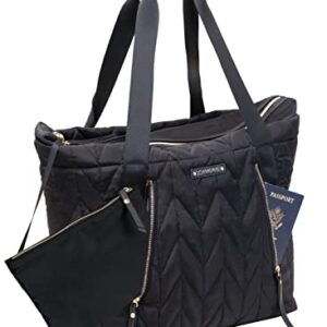 Joan & David Quilted Multi Compartment Travel Tote