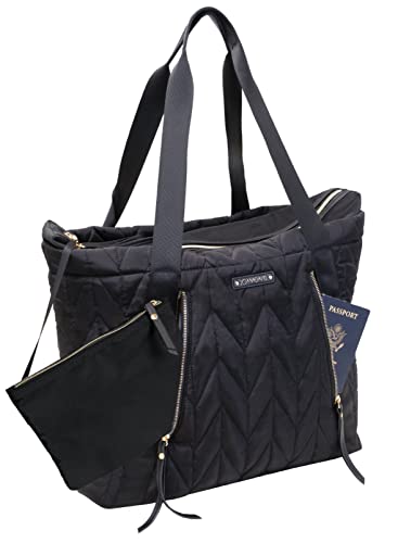 Joan & David Quilted Multi Compartment Travel Tote