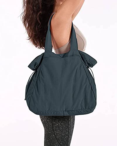 18L Side-Cinch Shopper Bags Lightweight Shoulder Bag Tote Handbag for Shopping Workout Beach Travel
