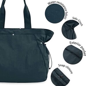 18L Side-Cinch Shopper Bags Lightweight Shoulder Bag Tote Handbag for Shopping Workout Beach Travel