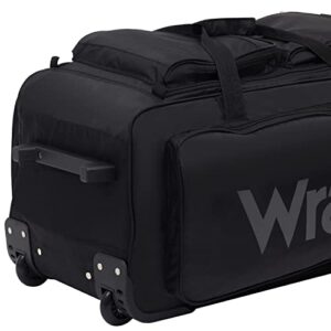 Wrangler Wesley Rolling Duffel Bag, Black, Large 30-Inch