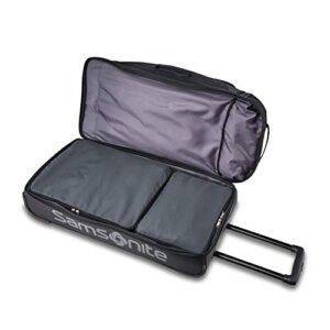 Samsonite Andante 2 Wheeled Rolling Duffel Bag, All Black, 28-Inch