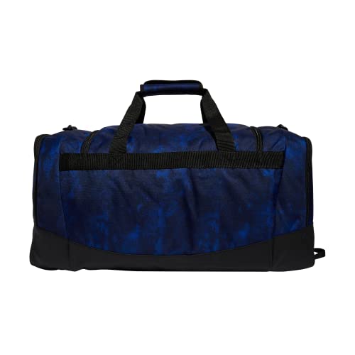 adidas Defender 4 Medium Duffel Bag, Stone Wash Team Royal Blue/Black/Silver Metallic, One Size