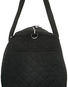 Vera Bradley Women's Performance Twill Large Travel Duffle Bag, Black, One Size