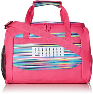 puma unisex child evercat transformation jr duffel bags, pink/multi, one size us