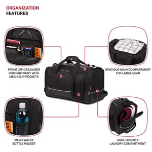 SwissGear Apex Travel Duffle Bags, Black Dobby, 28-Inch