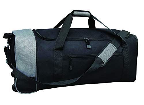 Travelers Club 30" Xpedition Rolling Travel Duffel Bag, Black, Inch