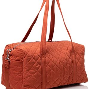 Vera Bradley womens Performance Twill Medium Duffle Travel Bag, Toasted Terracotta, One Size US