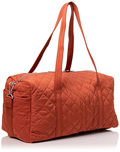 Vera Bradley womens Performance Twill Medium Duffle Travel Bag, Toasted Terracotta, One Size US