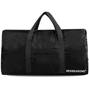 REDSEASONS Extra Large Duffle Bag Lightweight, 96L Travel Duffle Bag Foldable for Men Women, Black