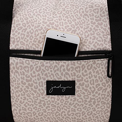 Jadyn Lola Travel Bag, Weekender/Overnight Duffel, Gym Tote Bag for Women (Desert Leopard)