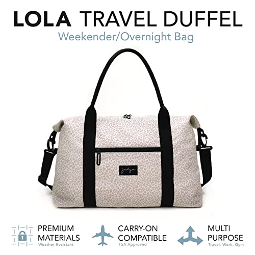 Jadyn Lola Travel Bag, Weekender/Overnight Duffel, Gym Tote Bag for Women (Desert Leopard)