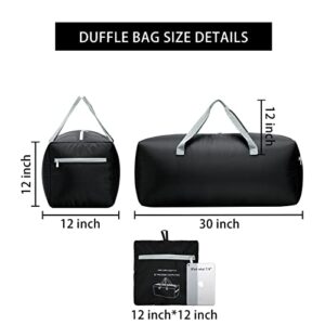 Foldable Duffel Bag 30" / 75L Lightweight with Water Rresistant for Travel