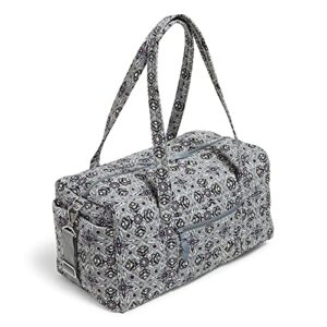 Vera Bradley Women's Medium Travel Duffel Bag, Plaza Tile-Recycled Cotton, One Size