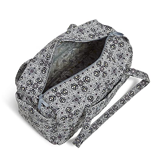 Vera Bradley Women's Medium Travel Duffel Bag, Plaza Tile-Recycled Cotton, One Size