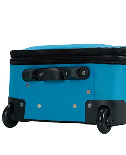 Rockland Fashion Softside Upright Luggage Set, Turquoise, 2-Piece (14/19)