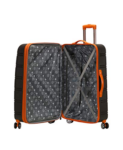 Rockland Melbourne Hardside Expandable Spinner Wheel Luggage, Charcoal, 2-Piece Set (20/28)