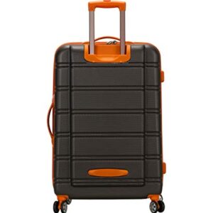 Rockland Melbourne Hardside Expandable Spinner Wheel Luggage, Charcoal, 2-Piece Set (20/28)