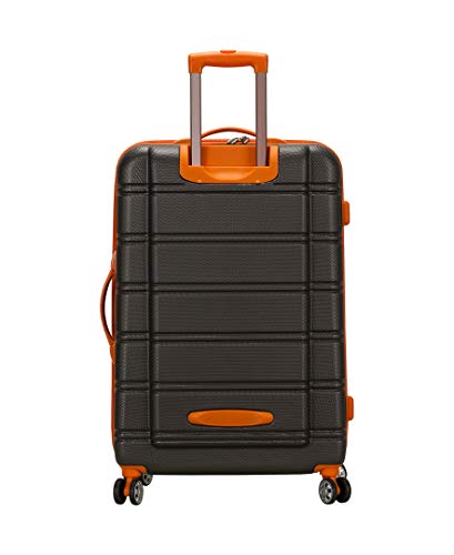 Rockland Melbourne Hardside Expandable Spinner Wheel Luggage, Charcoal, 2-Piece Set (20/28)