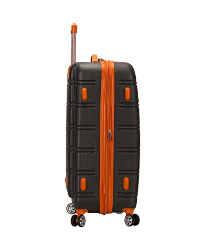 Rockland Melbourne Hardside Expandable Spinner Wheel Luggage, Charcoal, 2-Piece Set (20/28)